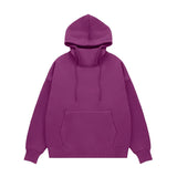 Basic Thick Fleece High Neck Hoodies
