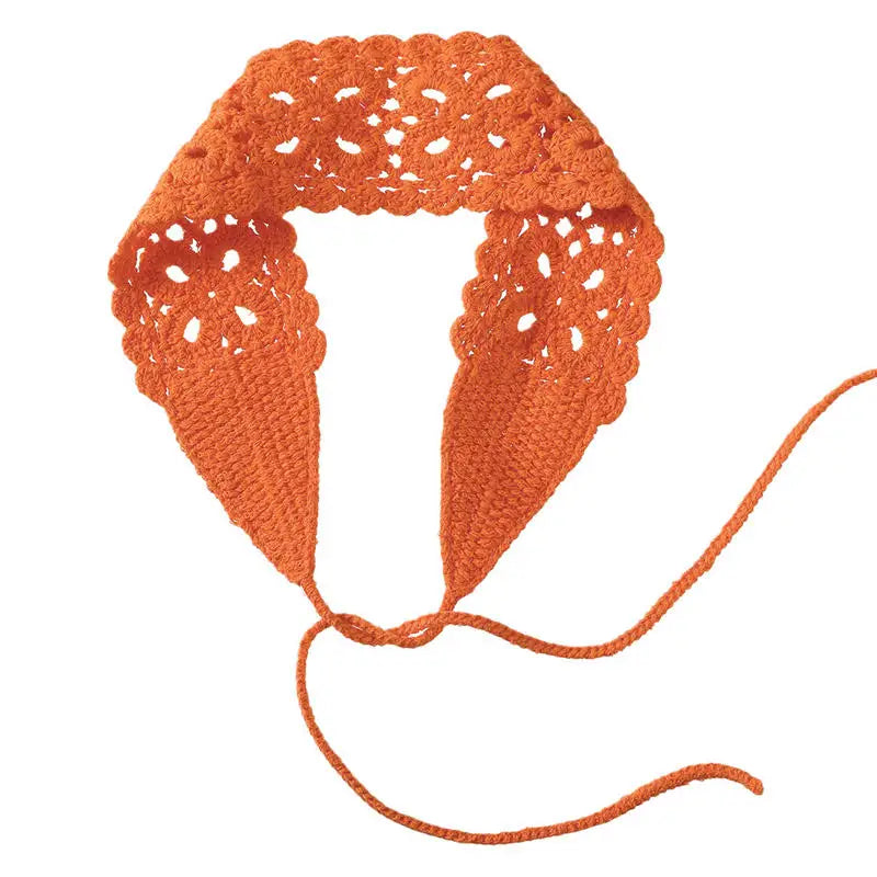 Solid Color Hollow Knitted Headbands