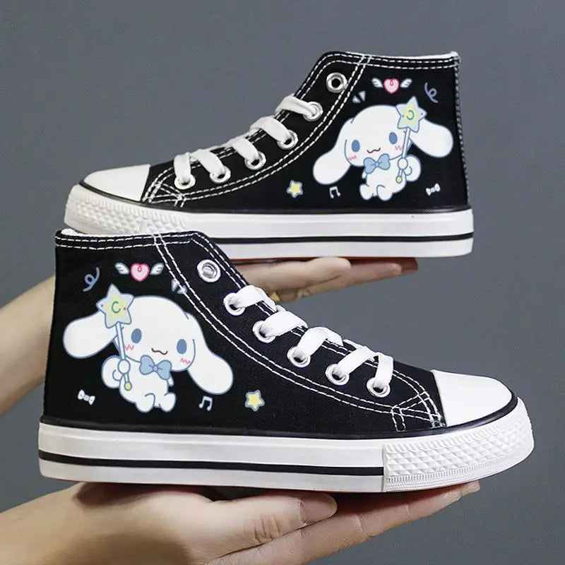 Kitty Lace Up Canvas Shoes