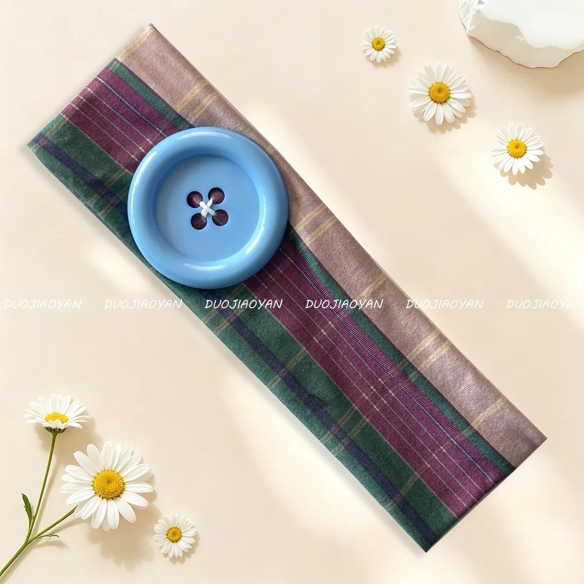Kawaii Button Headband