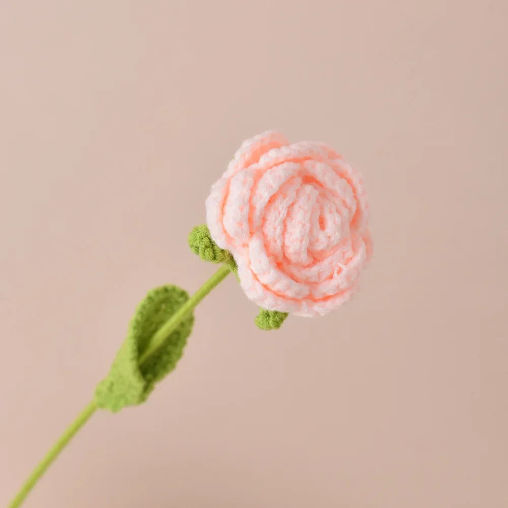 Single Bouquet Hand-Knitted Crochet Flower