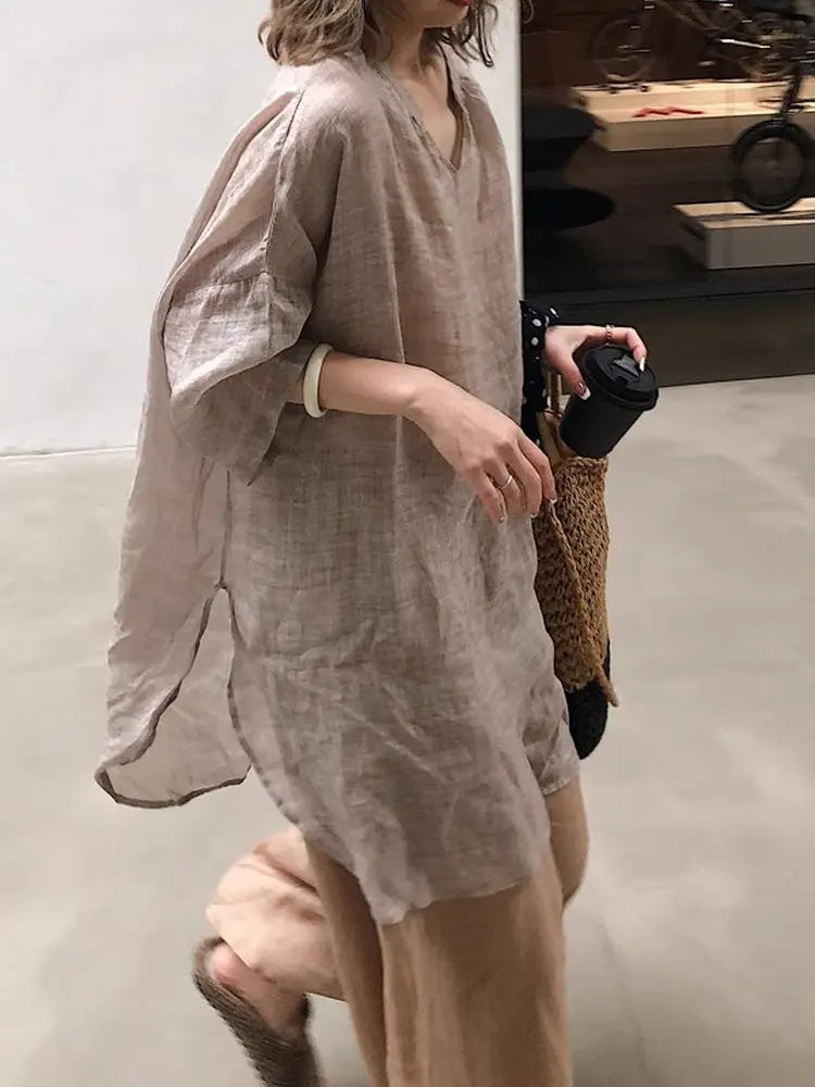 Old Money Loose Blouse Women Shirts