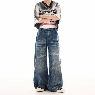 High Waist Washed Jeans