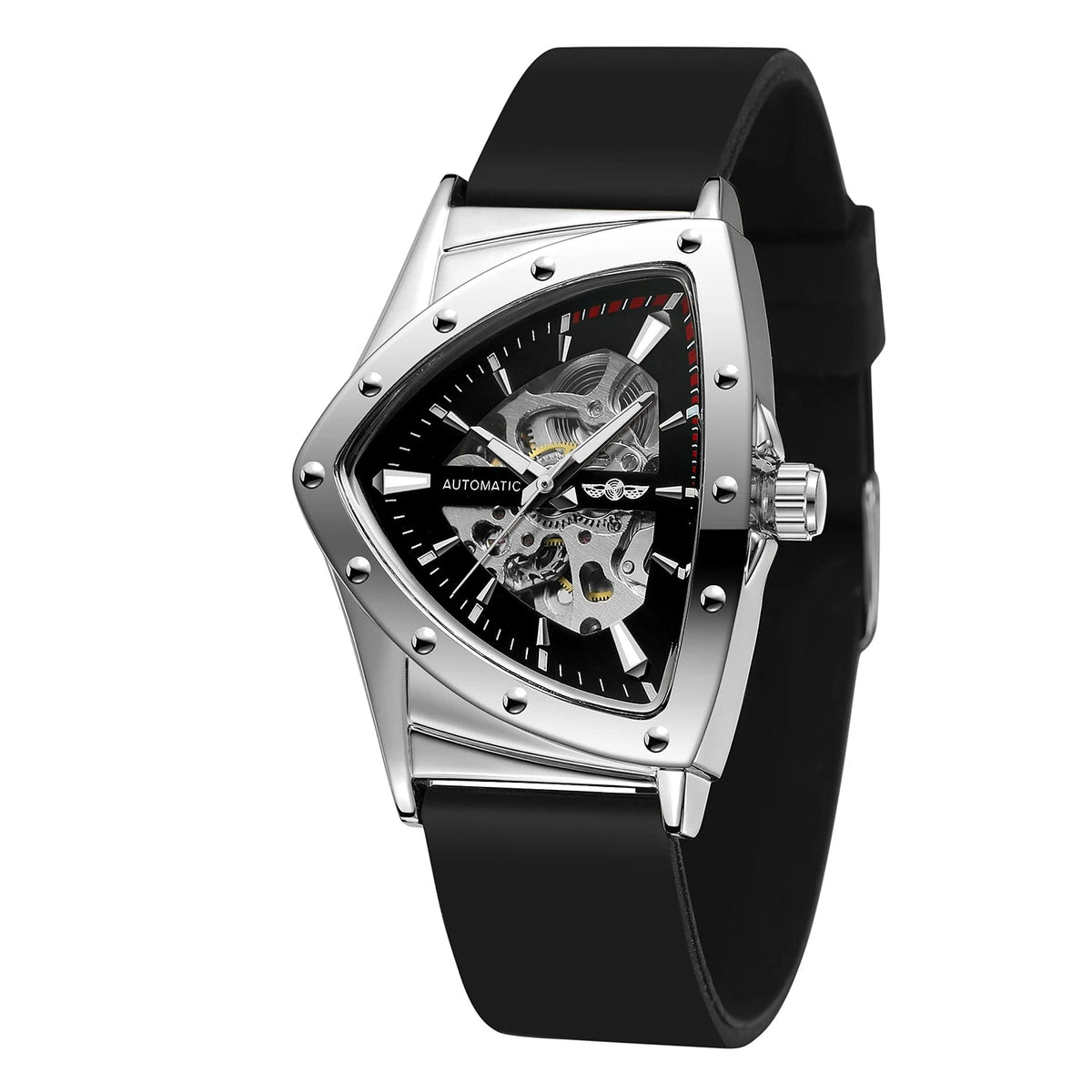 Luxury Triangle Steel Skeleton Automatic Watch