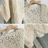 Handmade Romantic Floral Crochet Cardigan