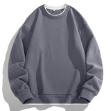 O-neck Solid Color Sweatshirt