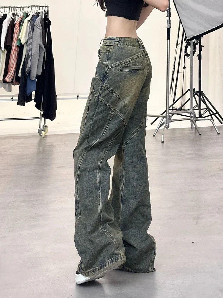 High Waist Wide Leg Women's Jeans