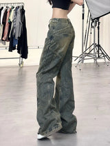 High Waist Wide Leg Women's Jeans