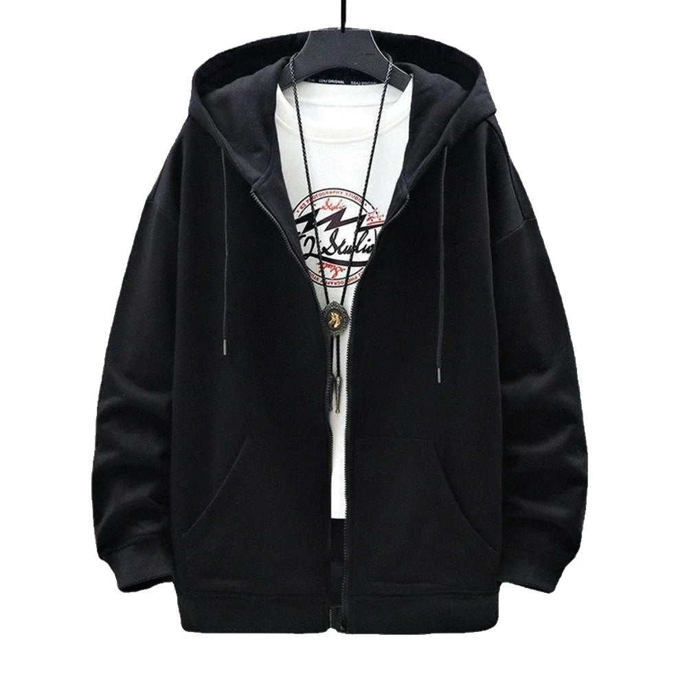 Y2K Men Zip-Up Hoodie