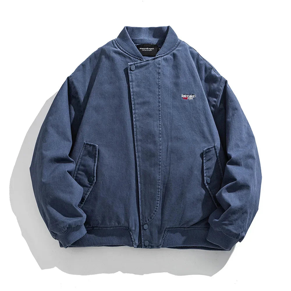 Solid Color Japanese Denim Jacket