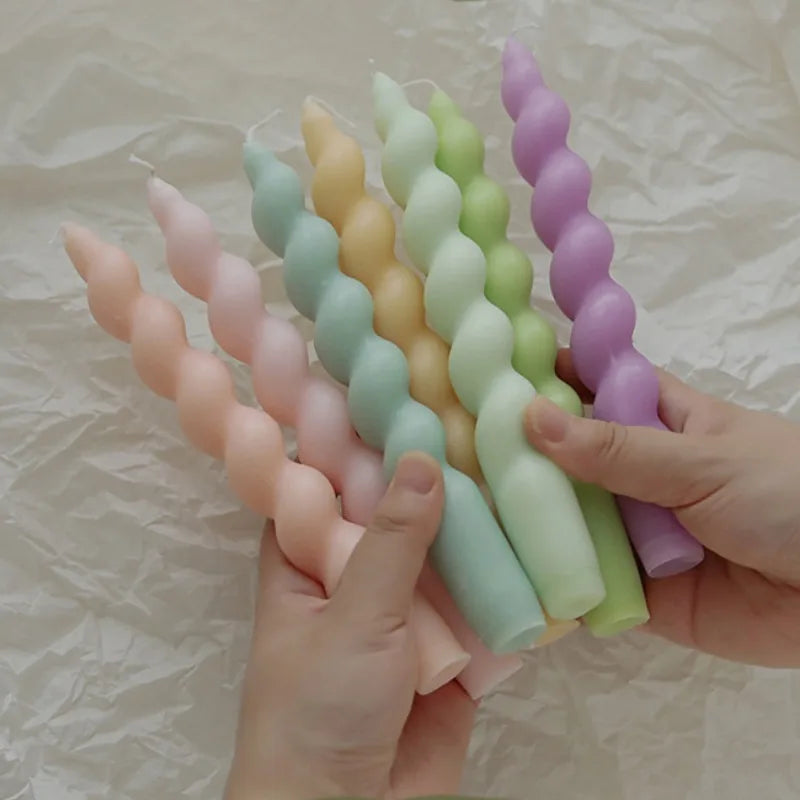 2 pc Spiral Candles
