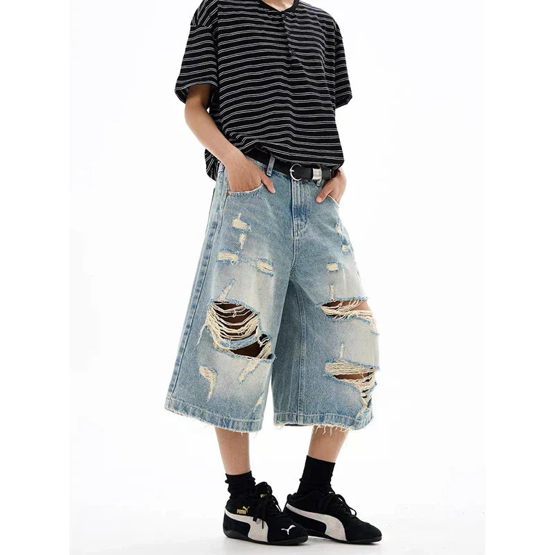 Vintage Blue Denim Jorts