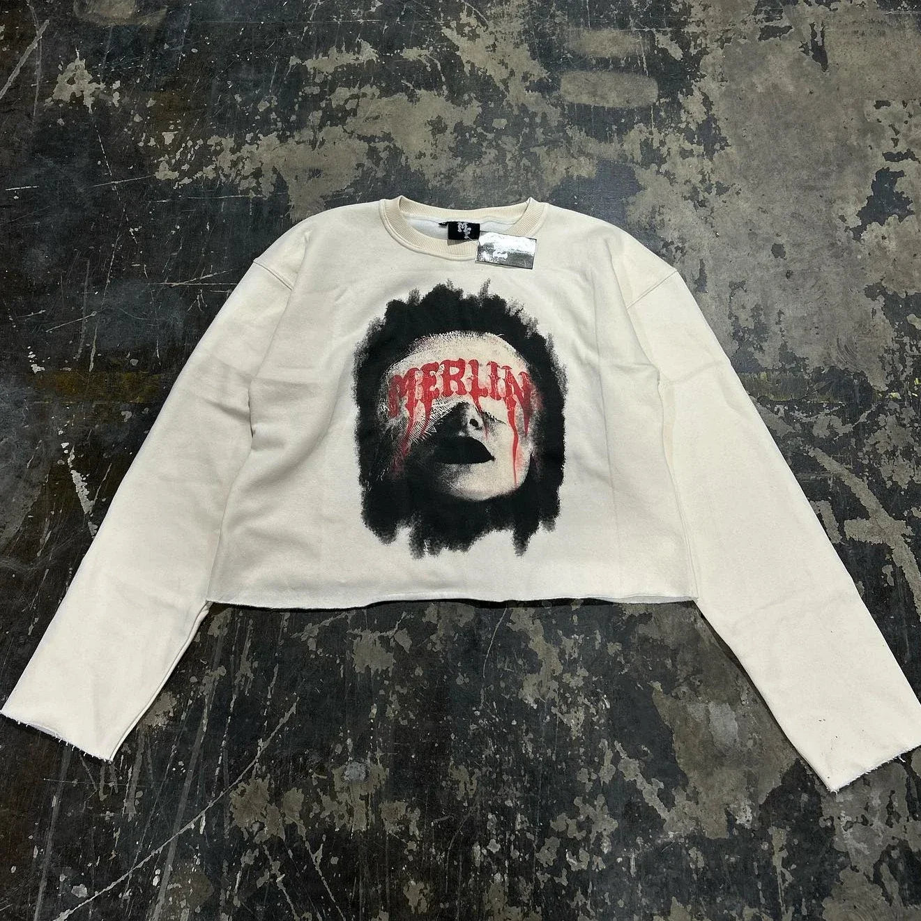 Y2K Graphic Print Graphitti Sweatshirt
