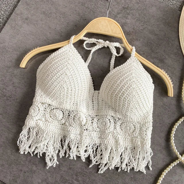 Boho Camisole Women Crochet Knitted Top
