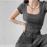 Spicy Desire Pure Cotton Slim Fit Crop Top