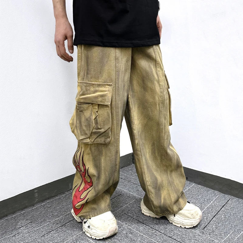 Tie Dye American Style Cargo Pants