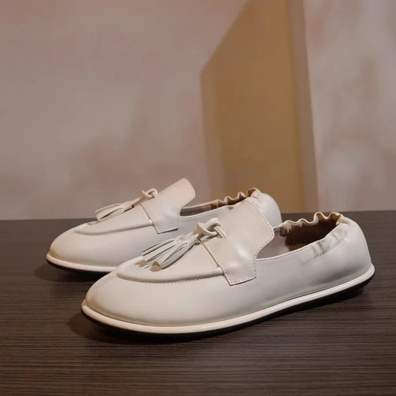 Leather Casual Pumps Spring Shoes