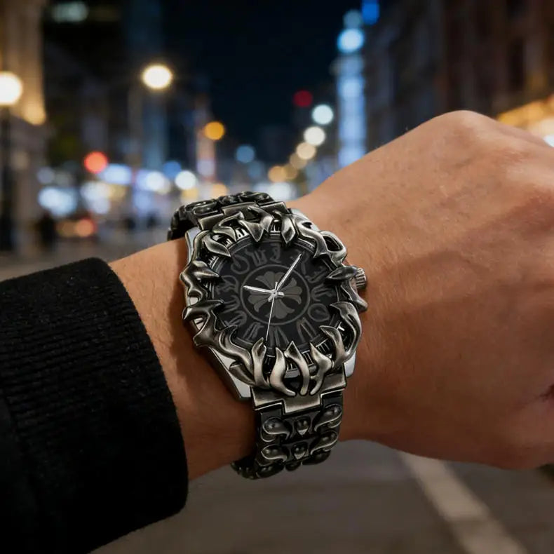 Gothic Quartz Wrist Vintage Watch