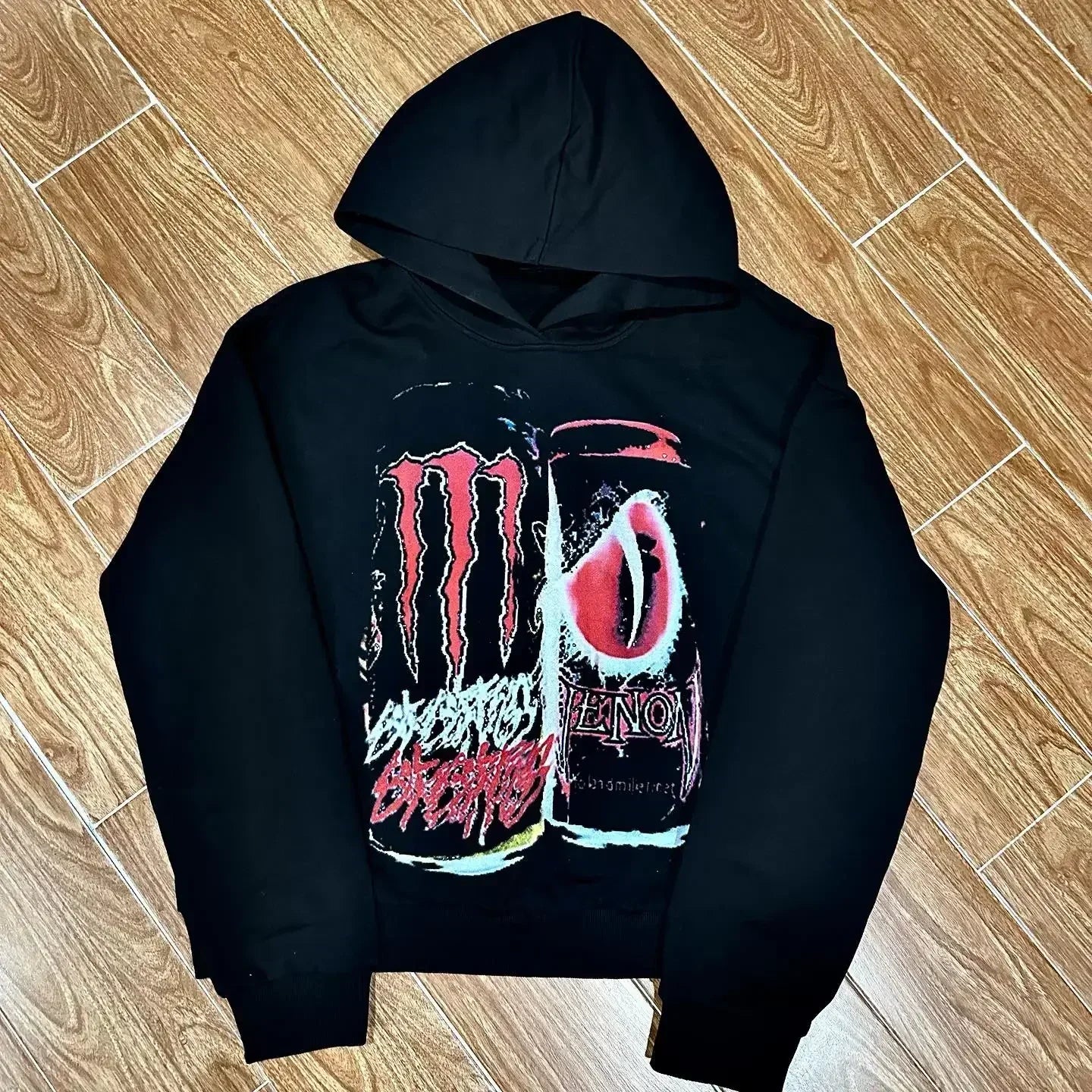 Retro Graphic Prints Zipper Hoodies