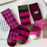 Rose Cute Mid-tube Socks
