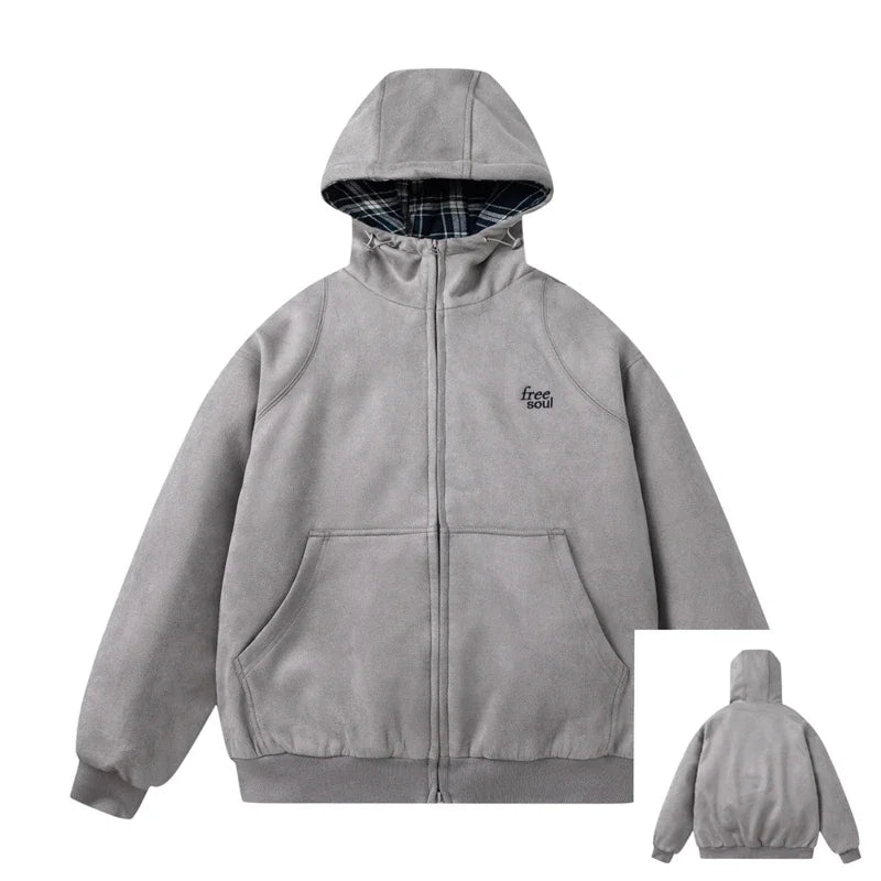 Warm Hooded Winter Sweatshirt