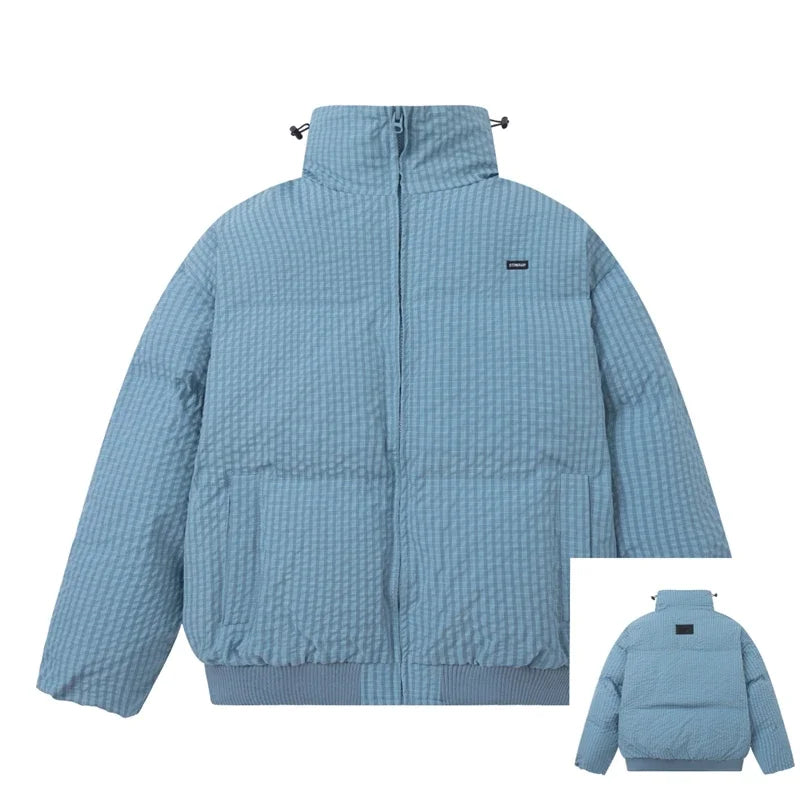 Plaid Thick Winter Padded Puffer Jacket