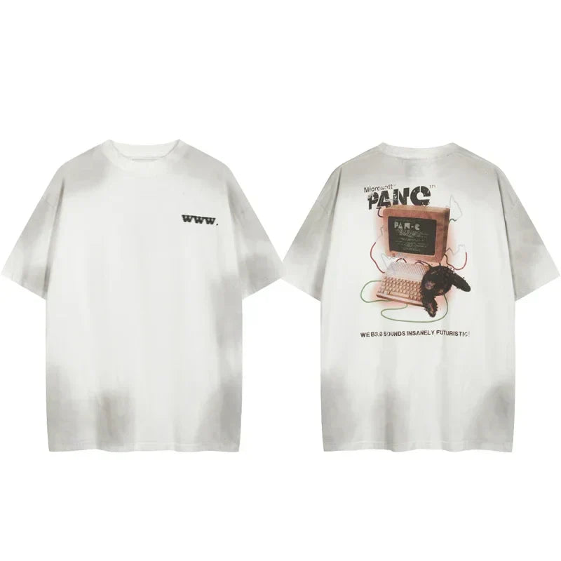Patchwork Washed T-shirts
