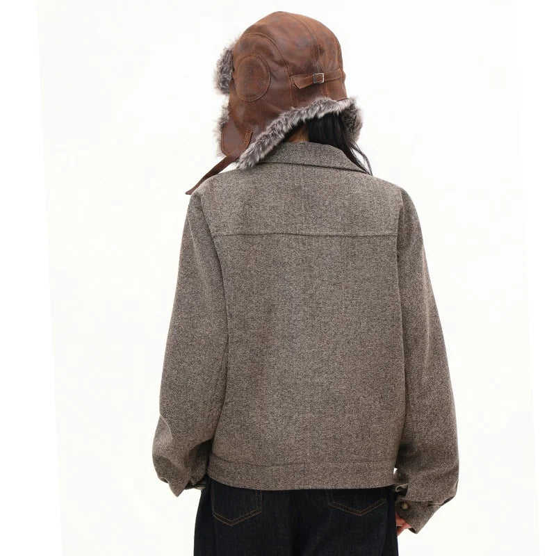 Corporate Girlie Cropped Women's Winter Coat