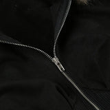 Faux Fur Collar Gothic Hoodie
