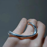 Cyperpunk Geometric Ring