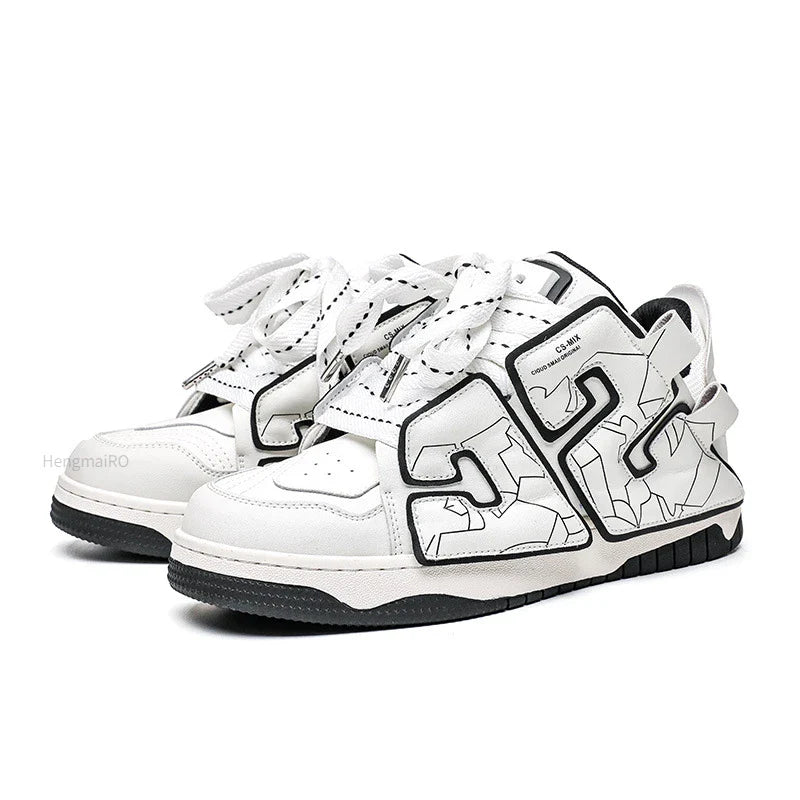 Y2K Punk Skater Girl Colorful Sneakers