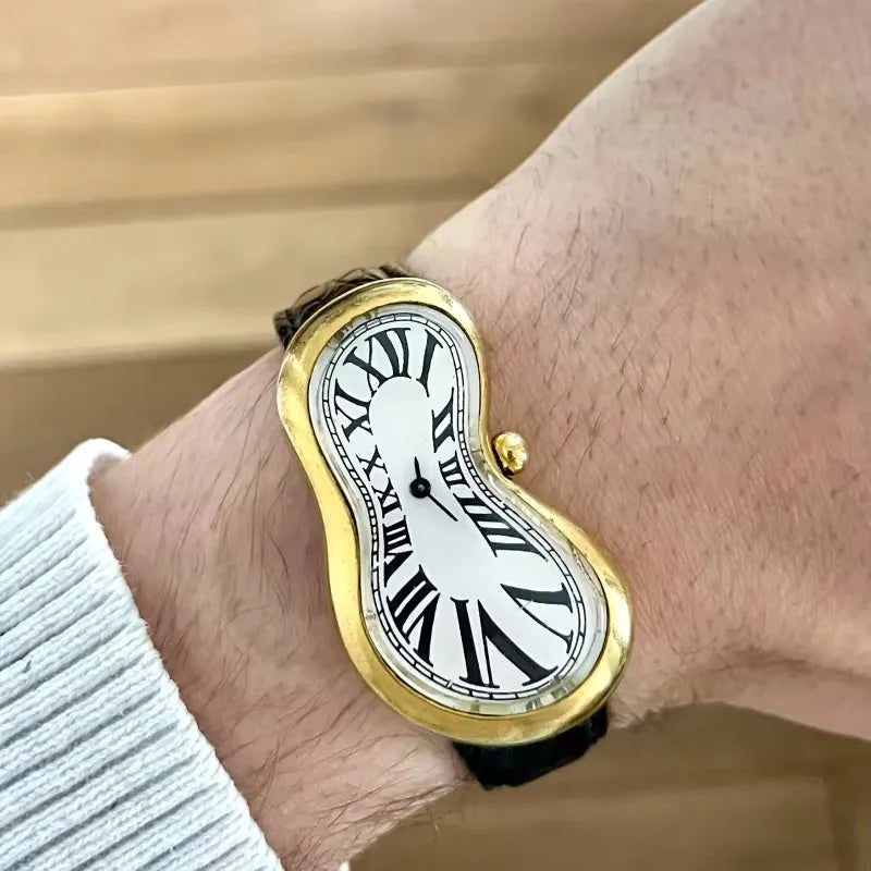 Melting Twisted High Quality Leather Watch
