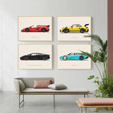 Vintage Sports Car Posters