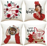 Vintage Christmas Pillow Covers