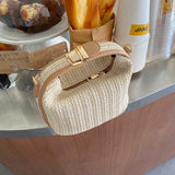 Fancy Bucket Woven Crossbody Bag