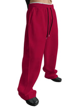 Solid Color Baggy Leags Sweatpants