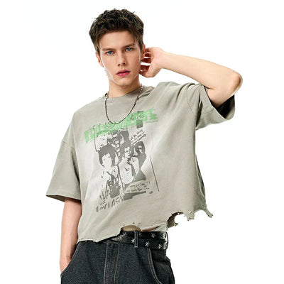Vintage Used-Look Grafik-T-Shirt