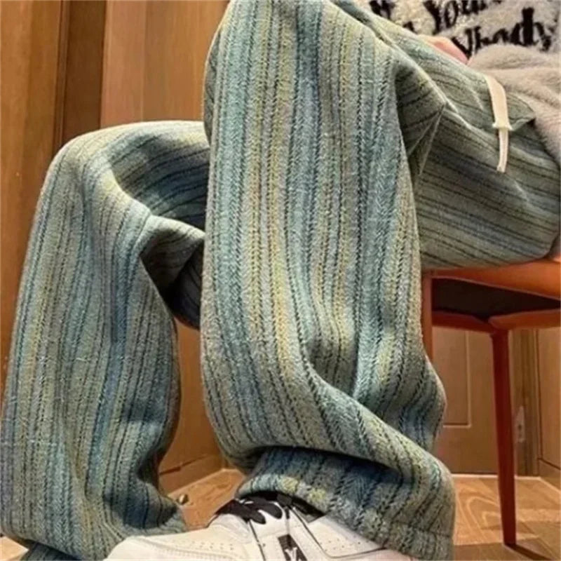 Comfy Woolen Straight Leg Pants