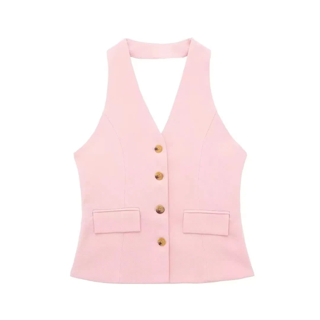 Old Money Women Solid Color Outfit