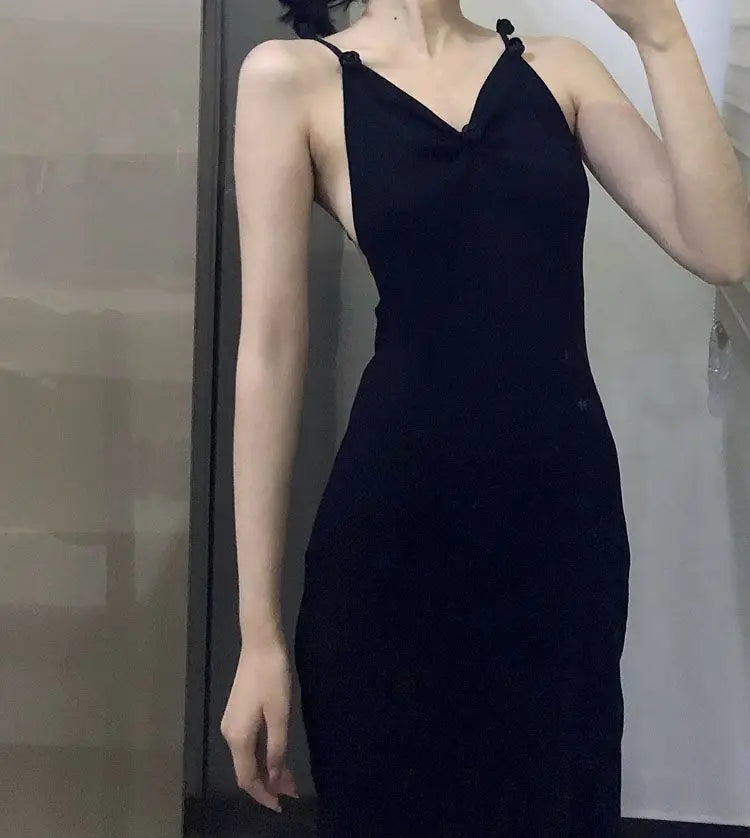 Black Butterfly Gothic Maxi dress