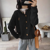 Cozy Knitted Button-Up Cardigan