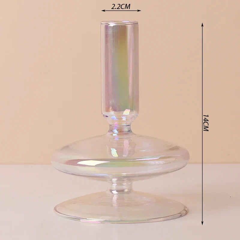 Taper Glass Candlestick Holder