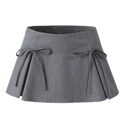 Balletcore Mini Skirt with Bow