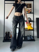 Acubi Black Vintage High Waist Jeans
