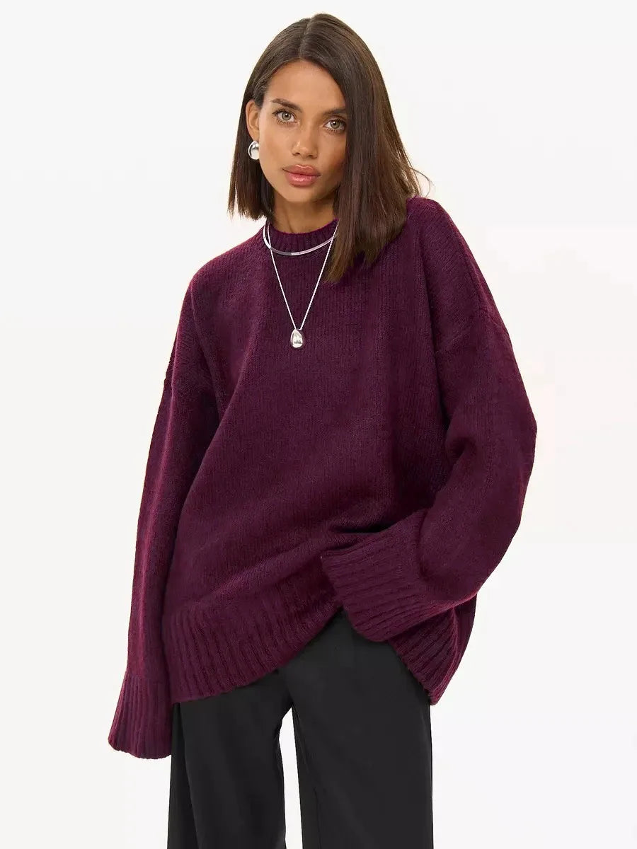 Brown Women's Oversized Cozy Sweater