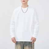 Solid Color Long Sleeve Casual T-Shirt