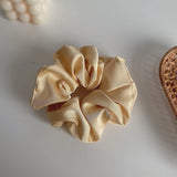 Elastic Silk Solid Color Ponytail Holder