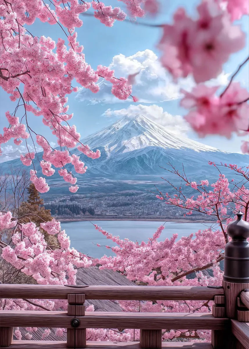 Japanese Cherry Blossoms Poster
