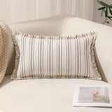 Casual Decorative Striped Throw Pillow Cover