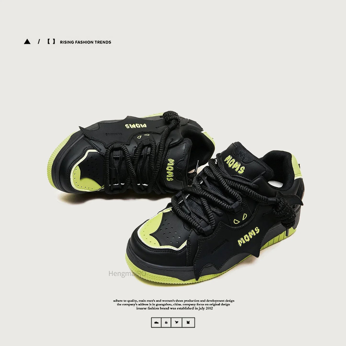 Retro Punk Designer School Sneakers